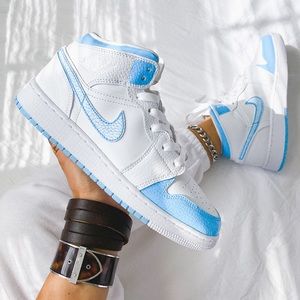 Nike custom air jordan 1 mid sneakers